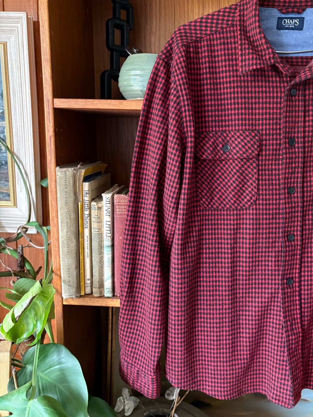 Chaps Ralph Lauren Buffalo Check Button Down L - Picture 5 of 7